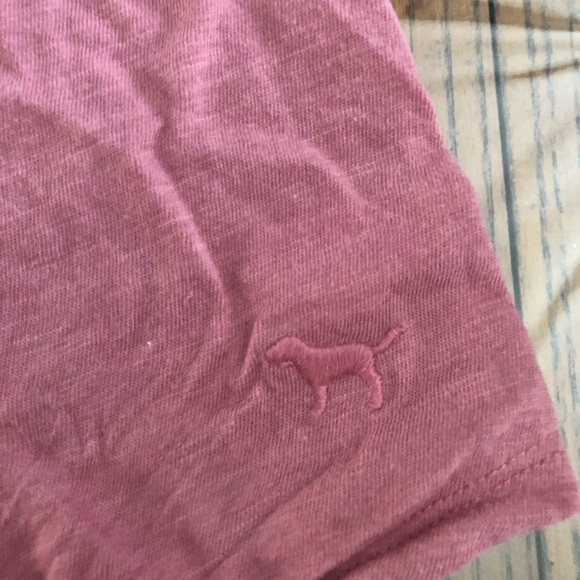 VS PINK High Neck Tank Top. Size XS. Rose color. - Picture 3 of 5